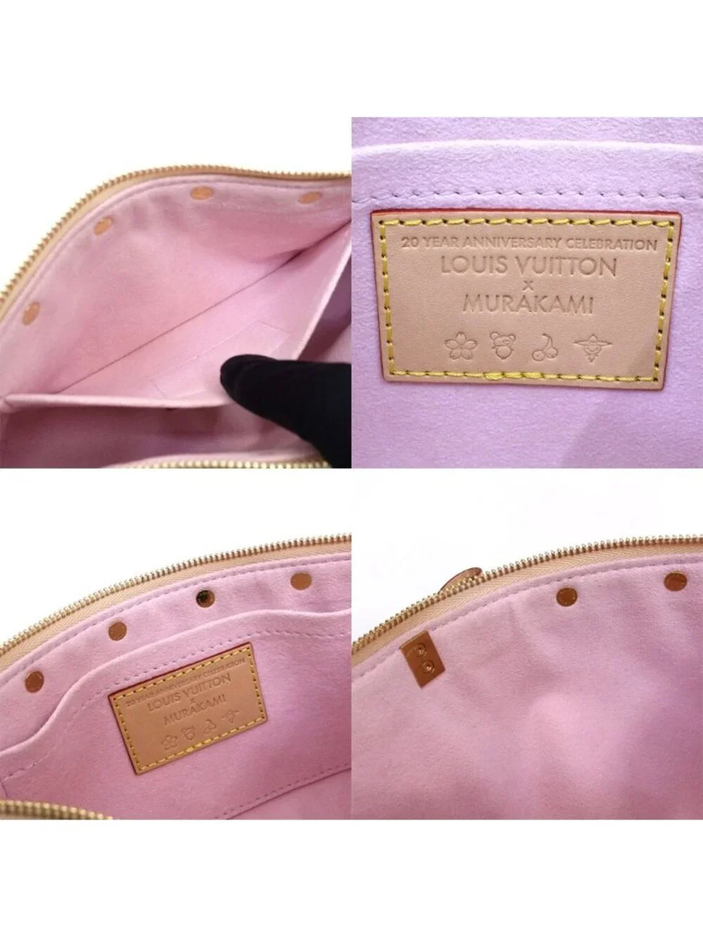Louis Vuitton LV TM Pochette Ascending Soir Monogram Cherry Blossom GD Handbag